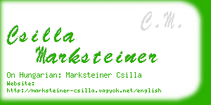 csilla marksteiner business card